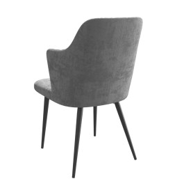 Стул FREDDY, b22 GREY LUX\черный