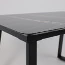 Стол AV 1208, HPL+МДФ,  раздвижной 1200 (1600)*800 Черный тунис/черный (119635) 
