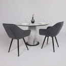 Стол AV 1317, HPL+МДФ, нераздвижной 1200 Мрамор белый/черный (119649) 