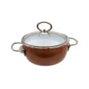 Кастрюля "Bronze" белоснежный/бронзовый перламутр 2,0 л (форма сфера) Vitross 10SA185S (65304) 