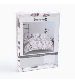 Постельное бельё Экономь и Я евро Spring morning 200*215см,200*215см,50*70см-2 шт, полисатин, 80 г/м² 10624074