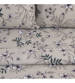 Постельное бельё 2 сп Экономь и Я Spring garden, 173х215см, 175х214см, 50х70см-2шт, микрофибра, 60г/м2