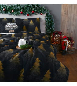 Постельное бельё "Этель" 2 сп Golden Christmas 175х215 см, 200х220 см, 70х70 см - 2 шт, бязь