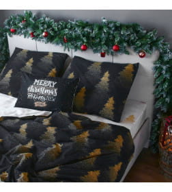 Постельное бельё "Этель" 2 сп Golden Christmas 175х215 см, 200х220 см, 70х70 см - 2 шт, бязь