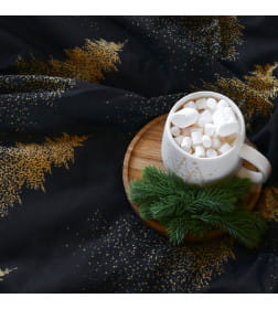Постельное бельё "Этель" 2 сп Golden Christmas 175х215 см, 200х220 см, 70х70 см - 2 шт, бязь