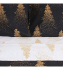 Постельное бельё "Этель" 2 сп Golden Christmas 175х215 см, 200х220 см, 70х70 см - 2 шт, бязь