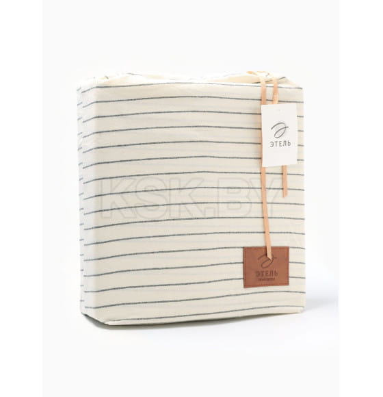 Постельное бельё Этель 2 сп White stripes 180х210 см,220х240 см,50х70-2шт, 100% жатый хлопок, 140 гр/м2 (9446459) 