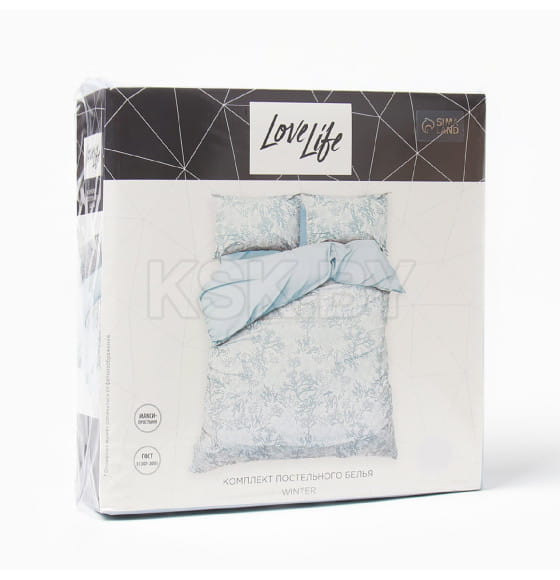 Постельное бельё LoveLife дуэт Winter 143х215см-2шт,225х240см,50х70см-2шт, жатка, 100% п/э, 100гр/м2 (10322864) 