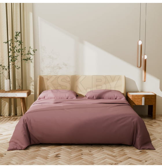 Постельное бельё Этель 1,5 сп Twilight Mauve 143х215, 150х215, 50х70+3-2 шт, мако-сатин, 114г/м2 (9144530) 