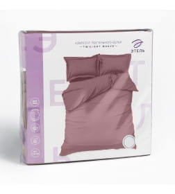 Постельное бельё Этель 1,5 сп Twilight Mauve 143х215, 150х215, 50х70+3-2 шт, мако-сатин, 114г/м2