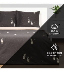 Постельное бельё "Этель" 2 сп Magic night 175х215 см, 200х220 см, 70х70 см - 2 шт, бязь