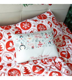 Постельное белье новогоднее LoveLife 2сп "New Year's gifts" 175*215см,200*225см,50*70см-2штуки