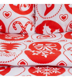Постельное белье новогоднее LoveLife 2сп "New Year's gifts" 175*215см,200*225см,50*70см-2штуки