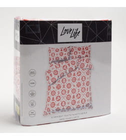 Постельное белье новогоднее LoveLife 2сп "New Year's gifts" 175*215см,200*225см,50*70см-2штуки