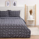 Постельное бельё LoveLife дуэт Texture: dark gray, 143х215см-2шт,230х240см,50х70см-2шт, микрофибра, 110г/м (10323173) 