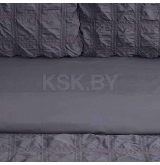 Постельное бельё LoveLife дуэт Texture: dark gray, 143х215см-2шт,230х240см,50х70см-2шт, микрофибра, 110г/м (10323173) 