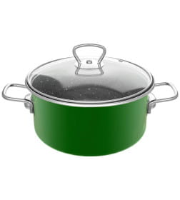 Кастрюля "Agatha" зеленый 4,0 л (форма цилиндр) Vitross 9EK225S