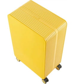 Чемодан на колесах DoubleW 005# (M, желтый)