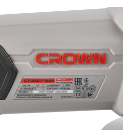 Углошлифмашина CROWN CT13507-180N