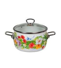 Кастрюля "Tropicana" белоснежный 4,0 л (форма сфера) Vitross 1SC205S