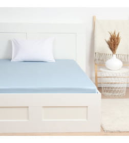 Простыня на резинке LoveLife Celestial blue 160*200+25 см, сатин, 125г/м² 10366265