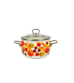 Кастрюля 3,0 л "Fruits" белоснежный (форма сфера) Vitross 1SC185S