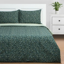 Постельное бельё Этель 1,5 сп Small leaves, 143х215 см, 150х214 см, 50х70 см 2 шт, поплин (9947003) 