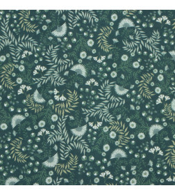 Постельное бельё Этель 1,5 сп Small leaves, 143х215 см, 150х214 см, 50х70 см 2 шт, поплин