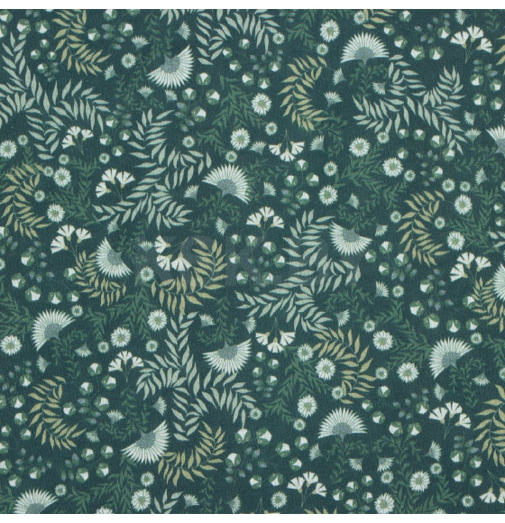Постельное бельё Этель 1,5 сп Small leaves, 143х215 см, 150х214 см, 50х70 см 2 шт, поплин (9947003) 