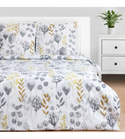 Постельное бельё Этель 2 сп Flora and spring, 175х215 см, 200х220 см,70х70 см -2 шт