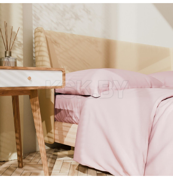 Постельное бельё Этель Евро Pink rose 200х215, 215х240, 50х70+3-2 шт, мако-сатин, 114г/м2 (9144548) 
