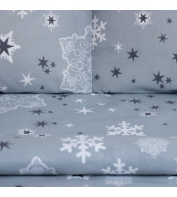 Постельное бельё "Этель" 2 сп Snow time 175х215см,200х220см,50х70см-2 штуки