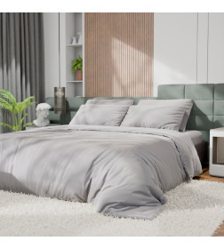 Постельное бельё Этель Евро Tencel 200*220см, 230*245см, 50*70см-2шт, цвет светло-серый