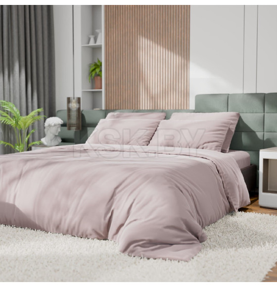 Постельное бельё Этель 2сп Tencel 180*210см, 220*245см, 50*70см-2шт, цвет пудра (10655037) 