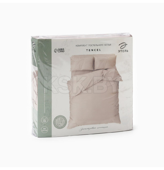 Постельное бельё Этель 2сп Tencel 180*210см, 220*245см, 50*70см-2шт, цвет пудра (10655037) 