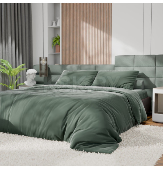 Постельное бельё Этель 2сп Tencel 180*210см, 220*245см, 50*70см-2шт, цвет оливковый (10655042) 
