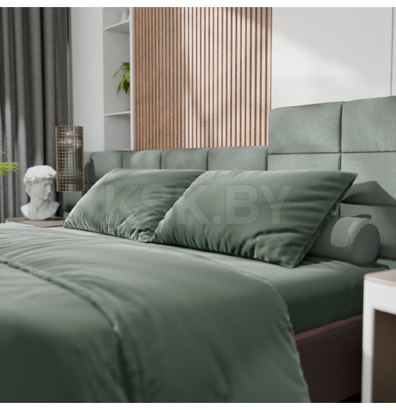 Постельное бельё Этель 2сп Tencel 180*210см, 220*245см, 50*70см-2шт, цвет оливковый (10655042) 