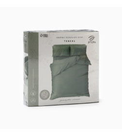 Постельное бельё Этель 2сп Tencel 180*210см, 220*245см, 50*70см-2шт, цвет оливковый