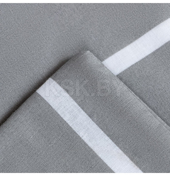 Постельное бельё Этель Дуэт Gray stripes 143х215см-2шт,220х240см,70х70см-2шт, 100% хлопок, поплин (6632214) 