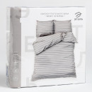 Постельное бельё Этель Дуэт Gray stripes 143х215см-2шт,220х240см,70х70см-2шт, 100% хлопок, поплин (6632214) 