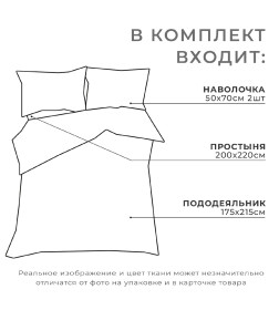 Постельное бельё "Этель" 2 сп Snow time 175х215см,200х220см,50х70см-2 штуки