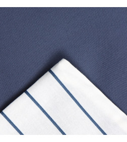 Постельное бельё Этель 1.5сп Stripes: blue, 143х215см, 150х214см, 50х70см-2 шт, перкаль,114 г/м2