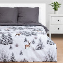 Постельное бельё Этель 1.5 сп Snow forest 143х215 см, 150х214 см, 70х70 см - 2 шт, поплин (7673983) 