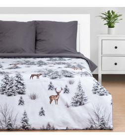 Постельное бельё Этель 1.5 сп Snow forest 143х215 см, 150х214 см, 70х70 см - 2 шт, поплин