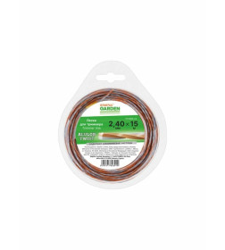 Леска 2.4 мм х 15 м сечение витой квадрат ALULON TWIST STARTUL GARDEN ST6069-24