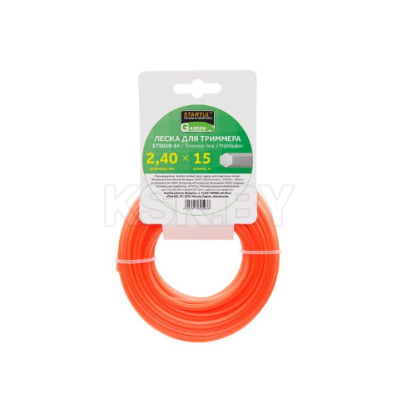 Леска 2.4 мм х 15 м сечение шестигранник STARTUL GARDEN ST6050-24 (ST6050-24)