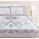 Постельное бельё «Этель» 2 сп King&Queen 175*215 см,200*215 см,50*70+4 см - 2 шт (4695909) 