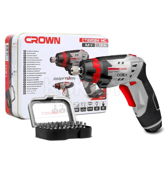 Отвертка аккумуляторная CROWN CT22024 MC (CT22024 MC) 