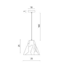 Светильник подвесной Divinare PIRAMIDE 5098/33 SP-1