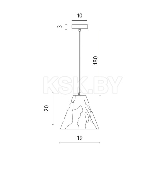 Светильник подвесной Divinare PIRAMIDE 5097/33 SP-1 (5097/33 SP-1) 